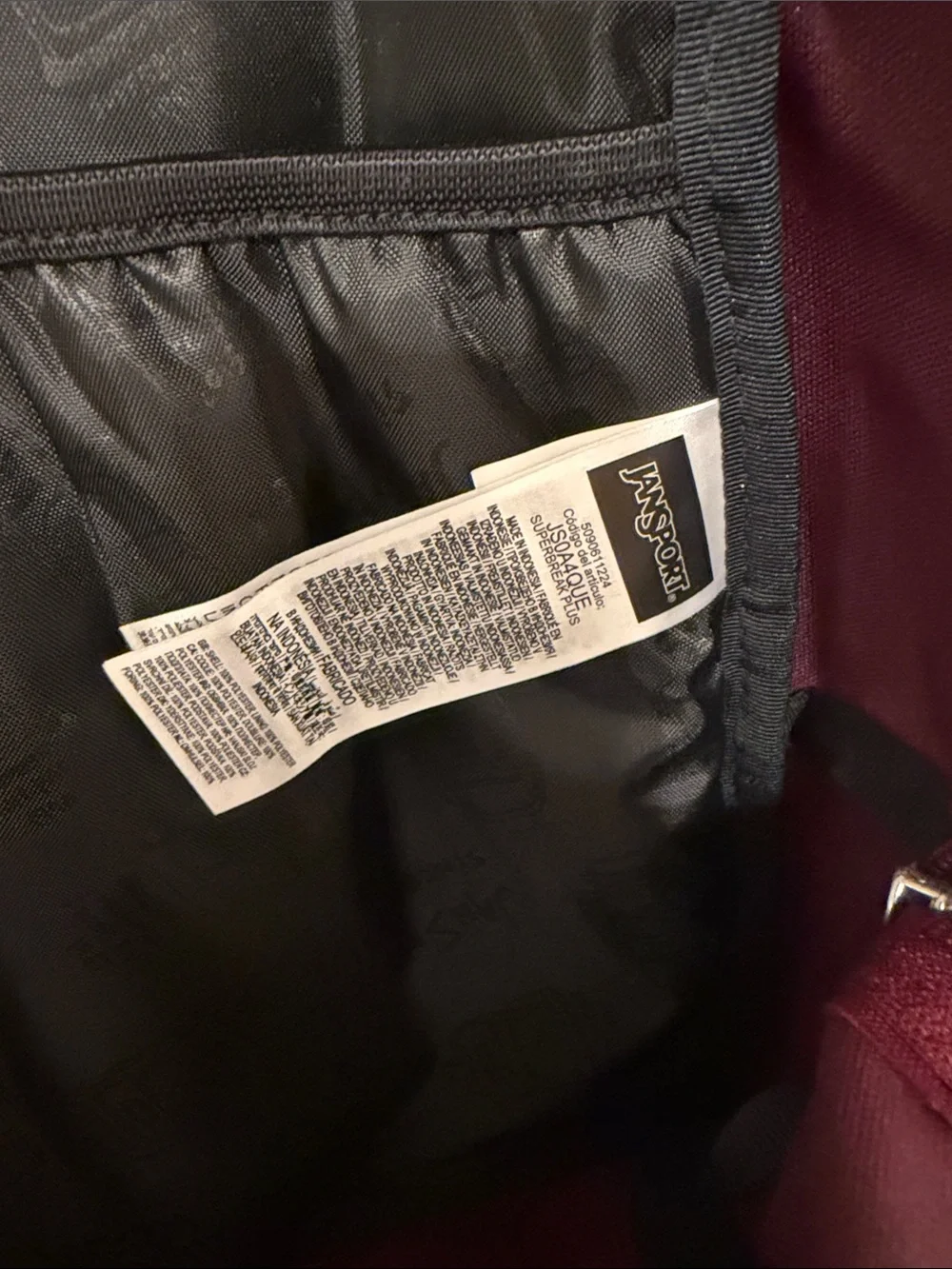 Jansport Maroon Everyday Backpack